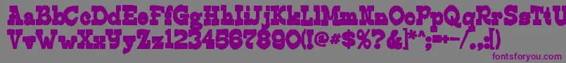 Edmundsink Font – Purple Fonts on Gray Background