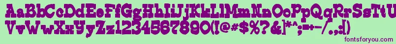 Edmundsink Font – Purple Fonts on Green Background