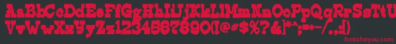 Edmundsink Font – Red Fonts on Black Background