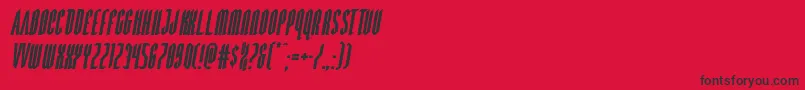 Devilsummonerital Font – Black Fonts on Red Background