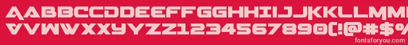 Gemina Font – Pink Fonts on Red Background