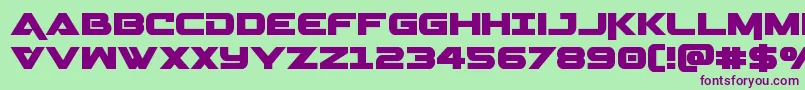 Gemina Font – Purple Fonts on Green Background