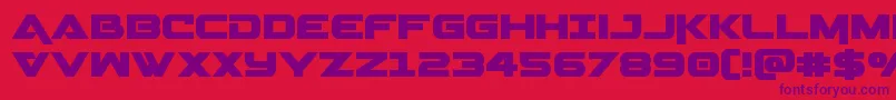 Gemina Font – Purple Fonts on Red Background