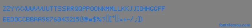 Шрифт Pixelcrypt – синие шрифты на сером фоне