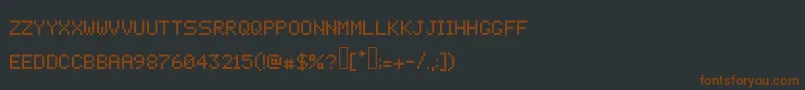 fuente Pixelcrypt – Fuentes Marrones Sobre Fondo Negro