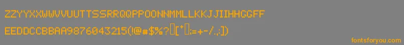 fuente Pixelcrypt – Fuentes Naranjas Sobre Fondo Gris