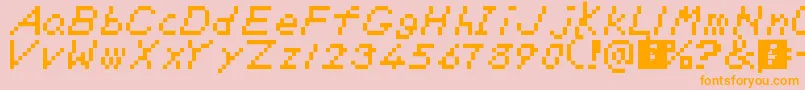 fuente SmbDeluxe – Fuentes Naranjas Sobre Fondo Rosa