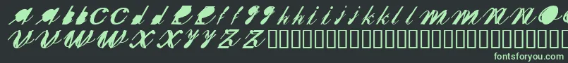 Sherxn Font – Green Fonts on Black Background