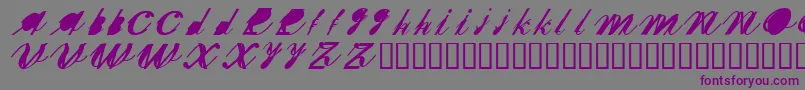 Sherxn Font – Purple Fonts on Gray Background