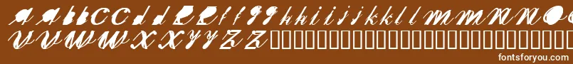 Sherxn Font – White Fonts on Brown Background