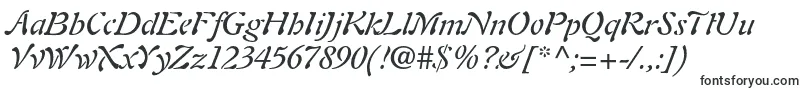 Шрифт AuriolltstdItalic – наклонные шрифты