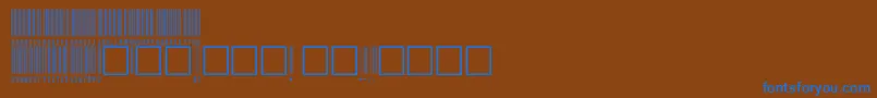 Шрифт V100003 – синие шрифты на коричневом фоне