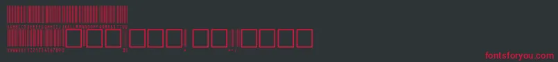 V100003 Font – Red Fonts on Black Background