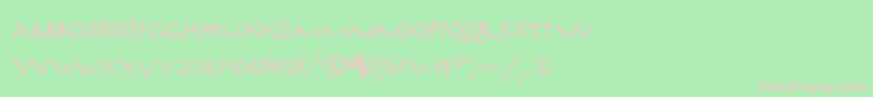 Marav2 Font – Pink Fonts on Green Background