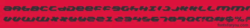 Kubrickcli Font – Black Fonts on Red Background