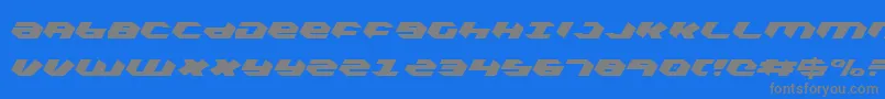 Kubrickcli Font – Gray Fonts on Blue Background