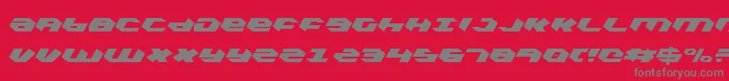 フォントKubrickcli – 赤い背景に灰色の文字