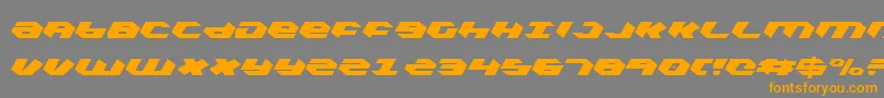 Kubrickcli Font – Orange Fonts on Gray Background
