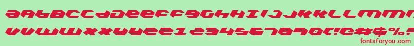 Kubrickcli Font – Red Fonts on Green Background