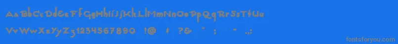 Weitere Informationen zur Captainswabby-Schriftart Captainswabby-Schriftart – Graue Schriften auf blauem Hintergrund