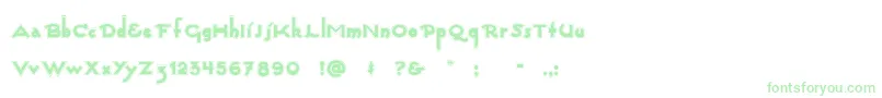 Captainswabby Font – Green Fonts on White Background