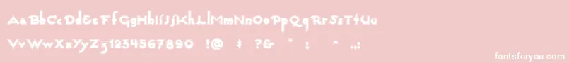 Captainswabby Font – White Fonts on Pink Background