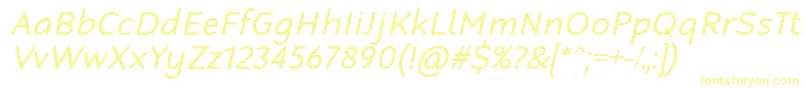 RobagaRoundedRegularItalic Font – Yellow Fonts