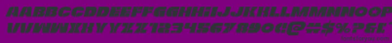 Freedomfighterexpandital Font – Black Fonts on Purple Background