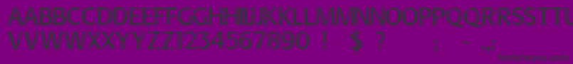 フォントOverhaul – 紫の背景に黒い文字