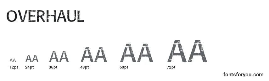 Overhaul (98037) Font Sizes
