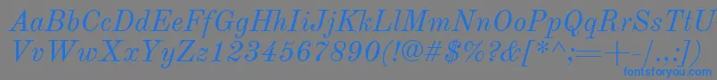 OldStandardTtРљСѓСЂСЃРёРІ Font – Blue Fonts on Gray Background