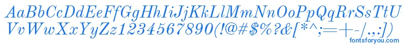 OldStandardTtРљСѓСЂСЃРёРІ Font – Blue Fonts on White Background