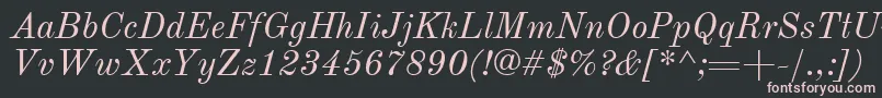 OldStandardTtРљСѓСЂСЃРёРІ Font – Pink Fonts on Black Background