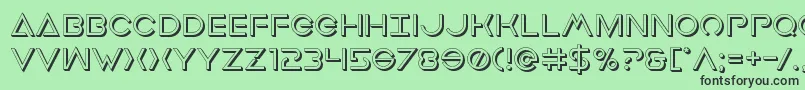 More about Earthorbiterdeep3D Font Earthorbiterdeep3D Font – Black Fonts on Green Background