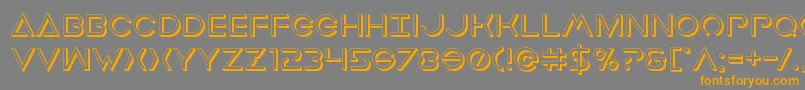 Earthorbiterdeep3D Font – Orange Fonts on Gray Background