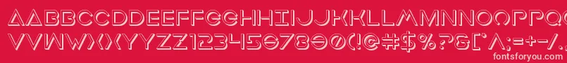 Earthorbiterdeep3D Font – Pink Fonts on Red Background