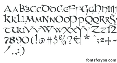 Unzialish font – celtic Fonts