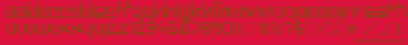 HaroldRegular Font – Brown Fonts on Red Background