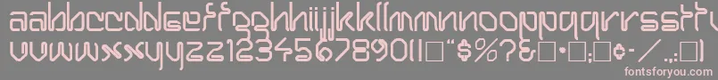 HaroldRegular Font – Pink Fonts on Gray Background