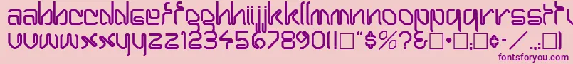 HaroldRegular Font – Purple Fonts on Pink Background