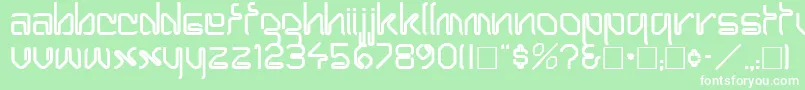 HaroldRegular Font – White Fonts on Green Background