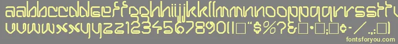 HaroldRegular Font – Yellow Fonts on Gray Background
