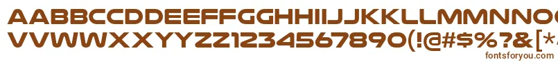 Шрифт NulshockBd – коричневые шрифты на белом фоне