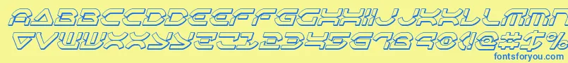 More about Oberondeux3Dital Font Oberondeux3Dital Font – Blue Fonts on Yellow Background