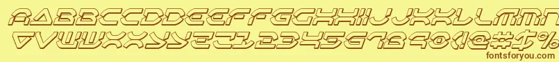 En savoir plus sur la police Oberondeux3Dital Police Oberondeux3Dital – polices brunes sur fond jaune