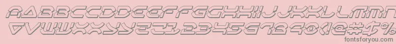 More about Oberondeux3Dital Font Oberondeux3Dital Font – Gray Fonts on Pink Background