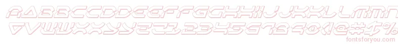 Oberondeux3Dital-fontti – vaaleanpunaiset fontit