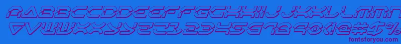 More about Oberondeux3Dital Font Oberondeux3Dital Font – Purple Fonts on Blue Background