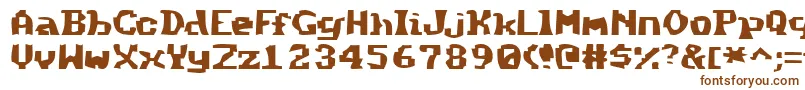 Method Font – Brown Fonts on White Background