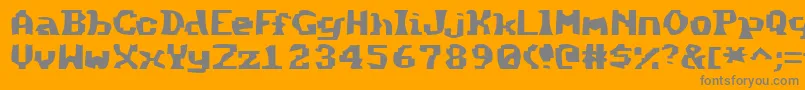 More about Method Font Method Font – Gray Fonts on Orange Background